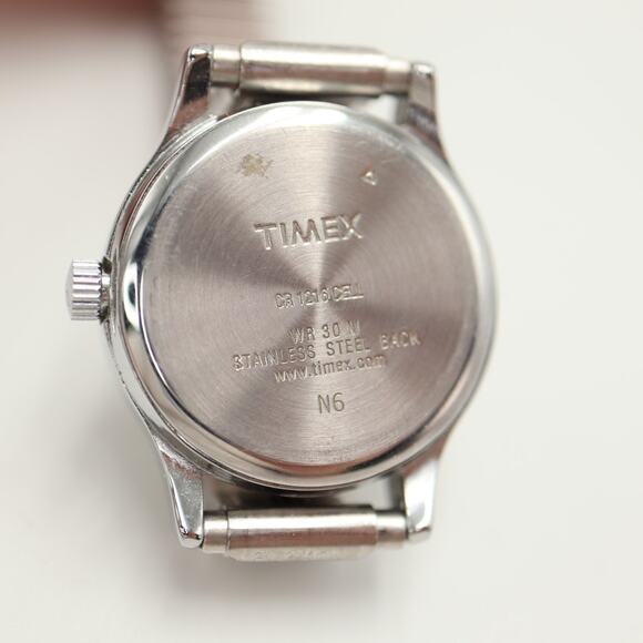 Timex Indiglo Silver Tone 24mm Womens Watch Stretch Expansion Band w New Battery - Picture 12 of 12